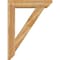 Ekena Millwork Traditional Slat Rough Sawn Bracket w/ Offset Brace, Western Red Cedar, 8"W x 36"D x 48"H BKT0806X36X48TRA06RWR - alternate 4